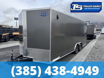8.5x20 Pace American Outback Deluxe Enclosed Cargo Trailer - 7'0" Interior - 7K GVWR - .080 PolyCor, Alloy Wheels, Barlock on Door, Roof Vent