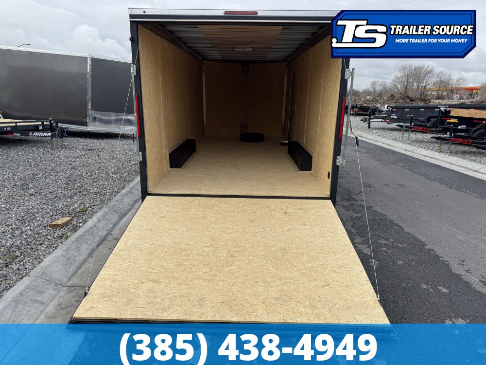8.5x20 Pace American Outback Deluxe Enclosed Cargo Trailer - 7'0" Interior - 7K GVWR - .080 PolyCor, Alloy Wheels, Barlock on Door, Roof Vent