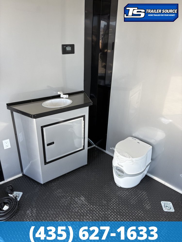 7.5x18 Look Moab Enclosed Cargo Trailer - 8'0" Interior - 10K GVWR - .080 PolyCor, Black Out Package, Ramp Door