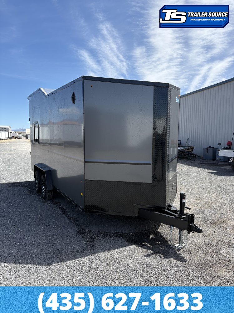 7.5x18 Look Moab Enclosed Cargo Trailer - 8'0" Interior - 10K GVWR - .080 PolyCor, Black Out Package, Ramp Door