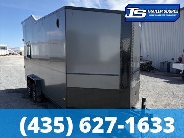 7.5x18 Look Moab Enclosed Cargo Trailer - 8'0" Interior - 10K GVWR - .080 PolyCor, Black Out Package, Ramp Door