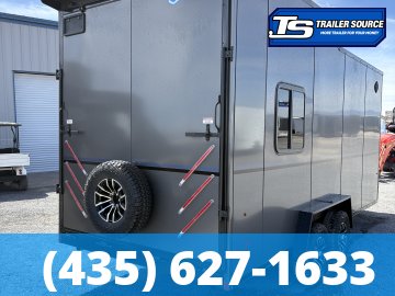 7.5x18 Look Moab Enclosed Cargo Trailer - 8'0" Interior - 10K GVWR - .080 PolyCor, Black Out Package, Ramp Door