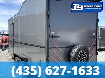 7.5x18 Look Moab Enclosed Cargo Trailer - 8'0" Interior - 10K GVWR - .080 PolyCor, Black Out Package, Ramp Door