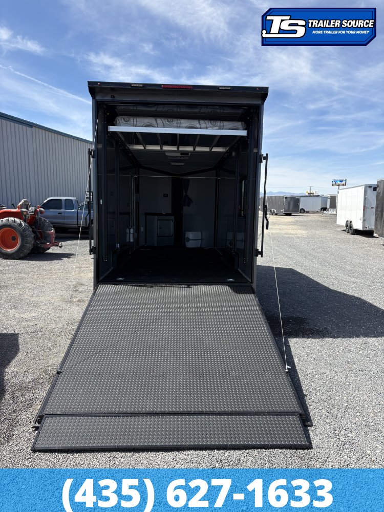 7.5x18 Look Moab Enclosed Cargo Trailer - 8'0" Interior - 10K GVWR - .080 PolyCor, Black Out Package, Ramp Door