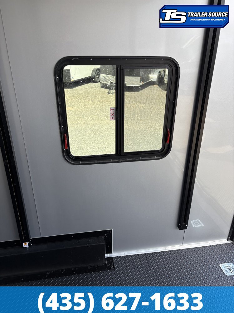 7.5x18 Look Moab Enclosed Cargo Trailer - 8'0" Interior - 10K GVWR - .080 PolyCor, Black Out Package, Ramp Door