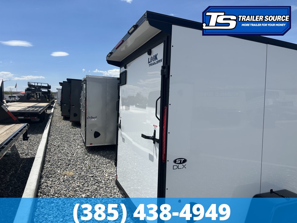 6x12 Look ST DLX Enclosed Cargo Trailer - 6'6" Interior - 3.5K GVWR - .080 PolyCor, Black Out Package, Rear Spoiler w/ Load Lights