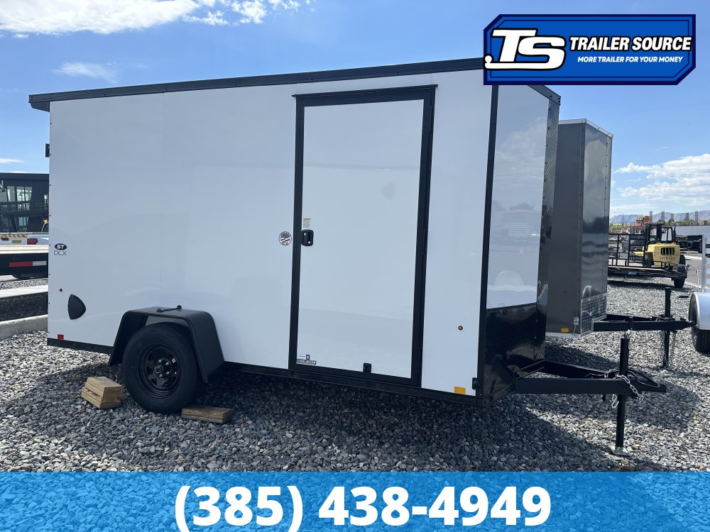 6x12 Look ST DLX Enclosed Cargo Trailer - 6'6" Interior - 3.5K GVWR - .080 PolyCor, Black Out Package, Rear Spoiler w/ Load Lights