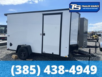6x12 Look ST DLX Enclosed Cargo Trailer - 6'6" Interior - 3.5K GVWR - .080 PolyCor, Black Out Package, Rear Spoiler w/ Load Lights