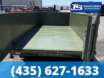 7x16 Maxx-D DTX Dump Trailer - 36" Sides - 17.5K GVWR - 7 Gauge Floor, Hydraulic Jack(s)