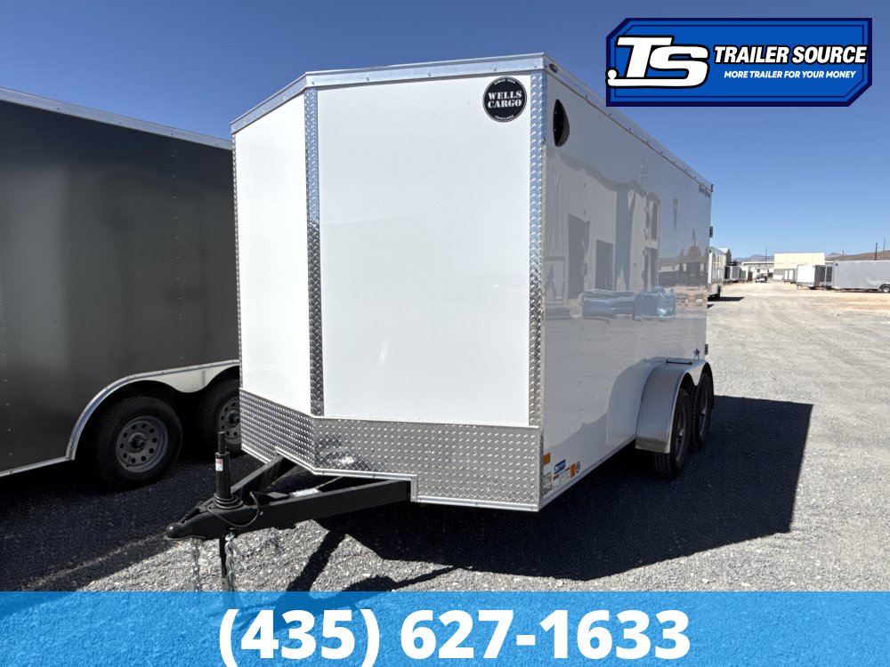 7x14 Wells Cargo FastTrac Enclosed Cargo Trailer - 6'6" Interior - 7K GVWR - Barn Doors