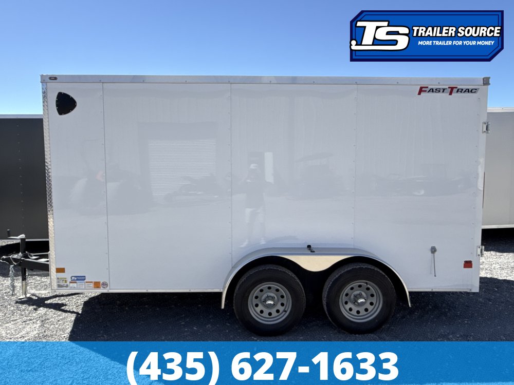 7x14 Wells Cargo FastTrac Enclosed Cargo Trailer - 6'6" Interior - 7K GVWR - Barn Doors