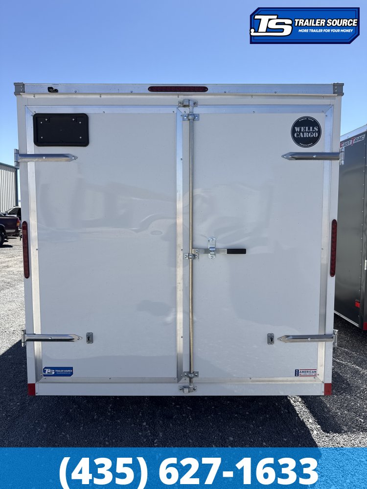 7x14 Wells Cargo FastTrac Enclosed Cargo Trailer - 6'6" Interior - 7K GVWR - Barn Doors
