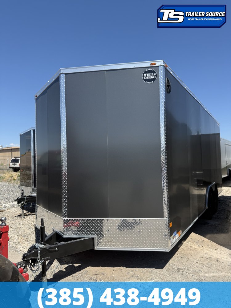 8.5x20 Wells Cargo Fast Trac Deluxe Enclosed Cargo Trailer - 7'0" Interior - 7K GVWR - .080 PolyCor