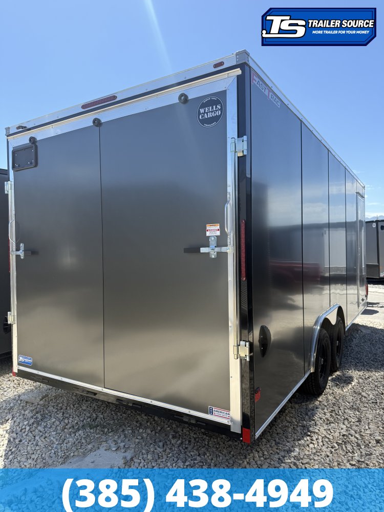 8.5x20 Wells Cargo Fast Trac Deluxe Enclosed Cargo Trailer - 7'0" Interior - 7K GVWR - .080 PolyCor