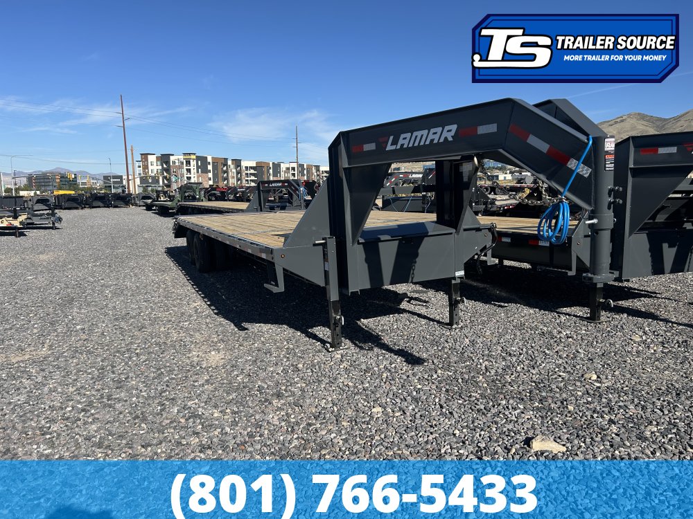8.5x32 Lamar FD Gooseneck Equipment Max Ramps