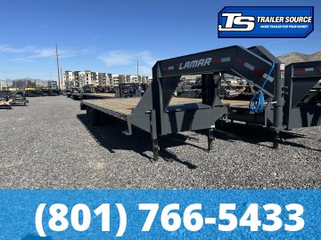 8.5x32 Lamar FD Gooseneck Equipment Max Ramps