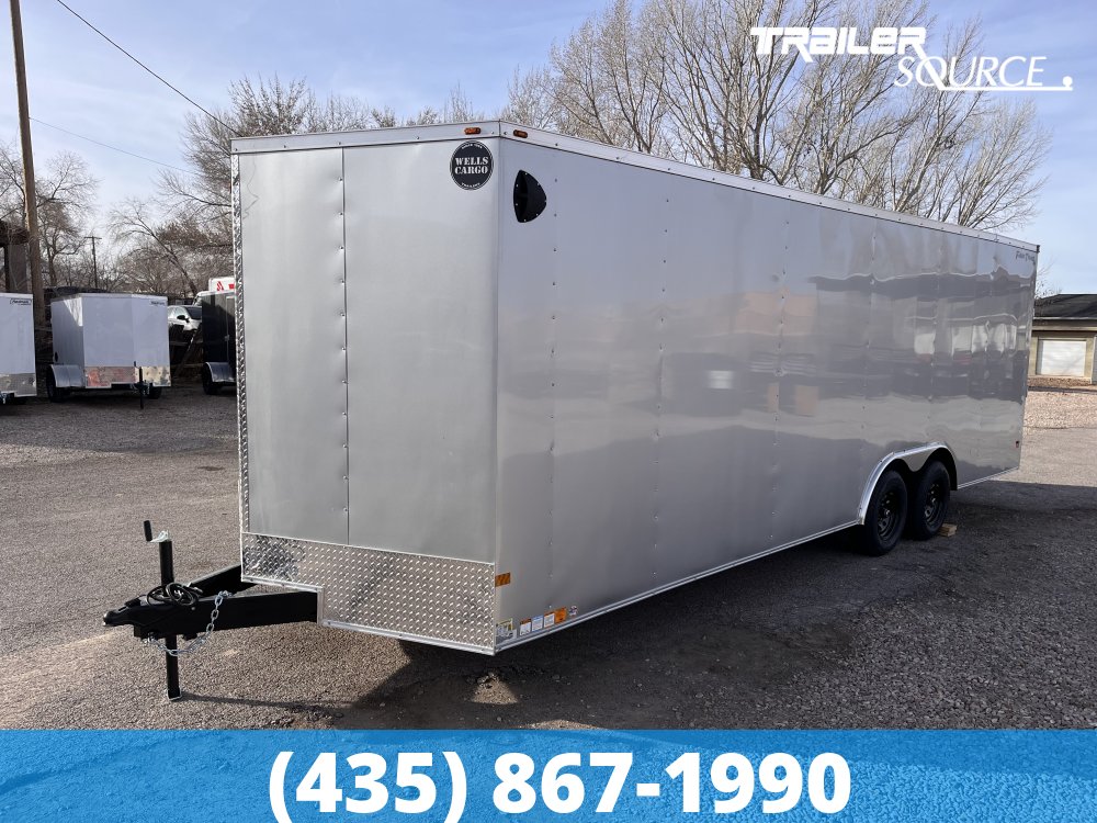 8.5x24 Wells Cargo Fast Trac Deluxe 7'0" Interior 10K Tandem Axle Enclosed Cargo