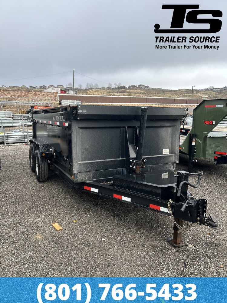 7x14 Iron Bull DTB Dump Trailer - 15K GVWR - Telescopic