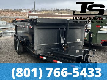 7x14 Iron Bull DTB Dump Trailer - 15K GVWR - Telescopic