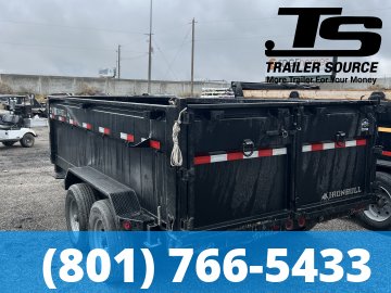 7x14 Iron Bull DTB Dump Trailer - 15K GVWR - Telescopic