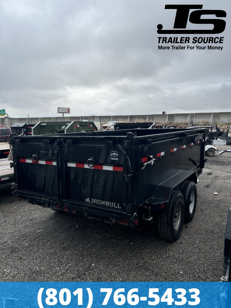 7x14 Iron Bull DTB Dump Trailer - 15K GVWR - Telescopic