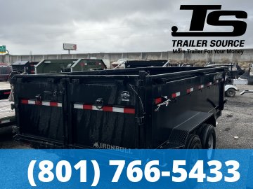 7x14 Iron Bull DTB Dump Trailer - 15K GVWR - Telescopic