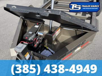 7x14 Diamond C LPT 207 Dump Trailer - 32" Sides - 15.5K GVWR - 14 Ply Tires, Long Arm Tarp