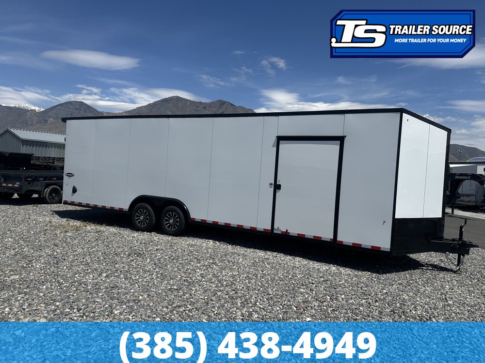 8.5x28 Look Element SE Enclosed Cargo Trailer - 7'0" Interior - 3.5K GVWR - .080 PolyCor, Alloy Wheels, Black Out Package, Rear Spoiler w/ Load Lights