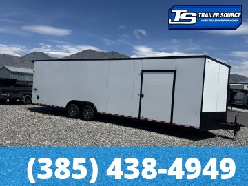 8.5x28 Look Element SE Enclosed Cargo Trailer - 7'0" Interior - 3.5K GVWR - .080 PolyCor, Alloy Wheels, Black Out Package, Rear Spoiler w/ Load Lights