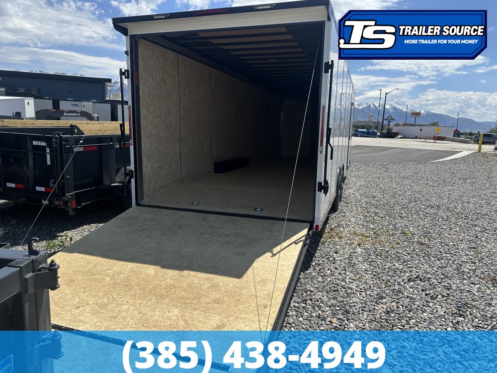 8.5x28 Look Element SE Enclosed Cargo Trailer - 7'0" Interior - 3.5K GVWR - .080 PolyCor, Alloy Wheels, Black Out Package, Rear Spoiler w/ Load Lights