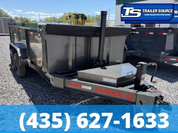 7x16 Maxx-D DTX Dump Trailer - 36" Sides - 17.5K GVWR - 7 Gauge Floor