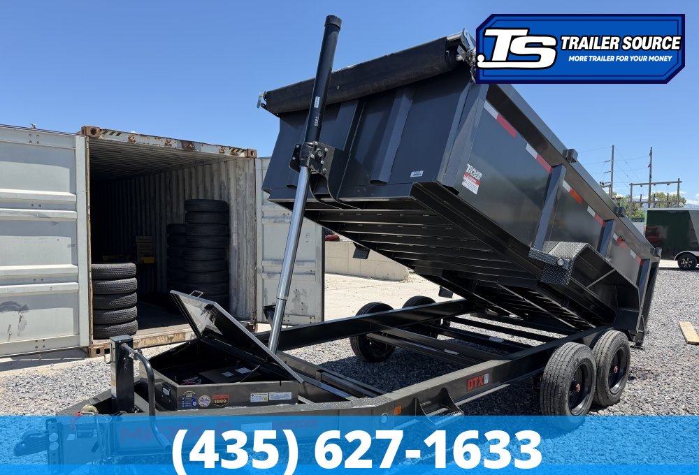 7x16 Maxx-D DTX Dump Trailer - 36" Sides - 17.5K GVWR - 7 Gauge Floor