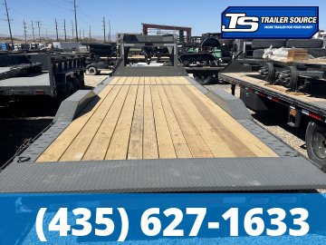 8.5x24 Diamond C HXD-GN 210 Gooseneck Wide Body w/ Drive Over Fenders Tilt Trailer - 23K GVWR -