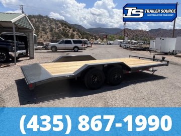 8.5x24 Lamar CC Wide Body w/ Drive Over Fenders Flatbed Car Hauler