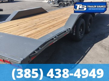 8.5x24 Lamar CC Wide Body w/ Drive Over Fenders Flatbed Car Hauler Trailer - 10K GVWR -