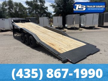 8.5x28 Maxx-D T8X Gooseneck Wide Body Power Tilt Trailer - 24K GVWR - 18 Ply Tires, Winch Plate