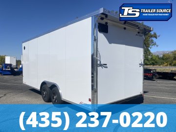 8.5x20 American Hauler Mach Enclosed Car Hauler Trailer - 7'6" Interior - 10K GVWR - .080 PolyCor, Framed and Wired for AC, Insulated Roof, Ramp Door, Rear Spoiler w/ Load Lights, 