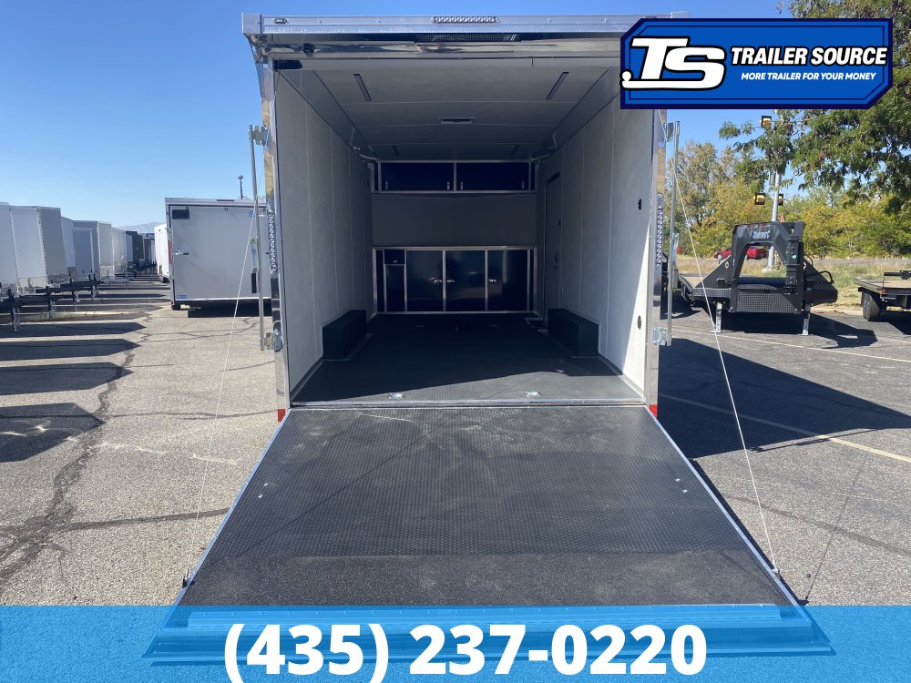 8.5x20 American Hauler Mach Enclosed Car Hauler Trailer - 7'6" Interior - 10K GVWR - .080 PolyCor, Framed and Wired for AC, Insulated Roof, Ramp Door, Rear Spoiler w/ Load Lights, 