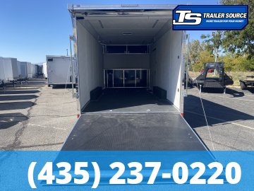 8.5x20 American Hauler Mach Enclosed Car Hauler Trailer - 7'6" Interior - 10K GVWR - .080 PolyCor, Framed and Wired for AC, Insulated Roof, Ramp Door, Rear Spoiler w/ Load Lights, 