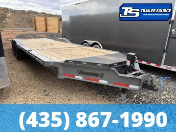 8.5x24 Diamond C HXD 208 Wide Body w/ Drive Over Fenders Tilt Trailer - 18K GVWR -