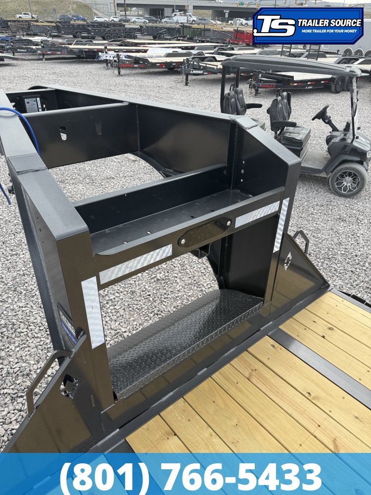 8.5x35 Diamond C FMAX-HDT 216 Gooseneck Hydraulic Dovetail Equipment Trailer - 40K GVWR - HDSS (Hutch) Suspension, Hydraulic Disc Brakes, Hydraulic Jack(s)