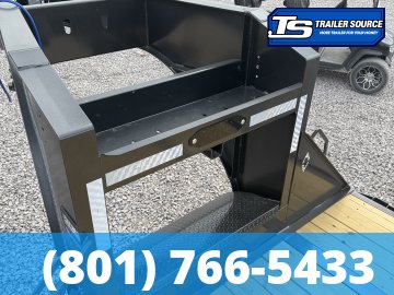 8.5x35 Diamond C FMAX-HDT 216 Gooseneck Hydraulic Dovetail Equipment Trailer - 40K GVWR - HDSS (Hutch) Suspension, Hydraulic Disc Brakes, Hydraulic Jack(s)