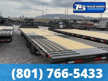 8.5x35 Diamond C FMAX-HDT 216 Gooseneck Hydraulic Dovetail Equipment Trailer - 40K GVWR - HDSS (Hutch) Suspension, Hydraulic Disc Brakes, Hydraulic Jack(s)