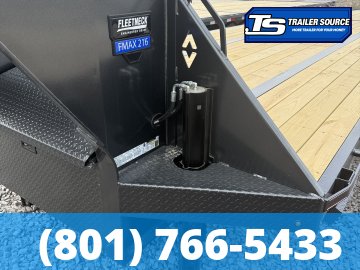 8.5x35 Diamond C FMAX-HDT 216 Gooseneck Hydraulic Dovetail Equipment Trailer - 40K GVWR - HDSS (Hutch) Suspension, Hydraulic Disc Brakes, Hydraulic Jack(s)