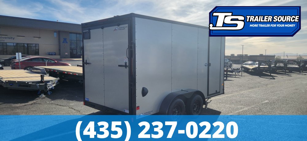 7x14 American Hauler Arrow Deluxe Enclosed Cargo Trailer - 7'0" Interior - 7K GVWR - Black Out Package