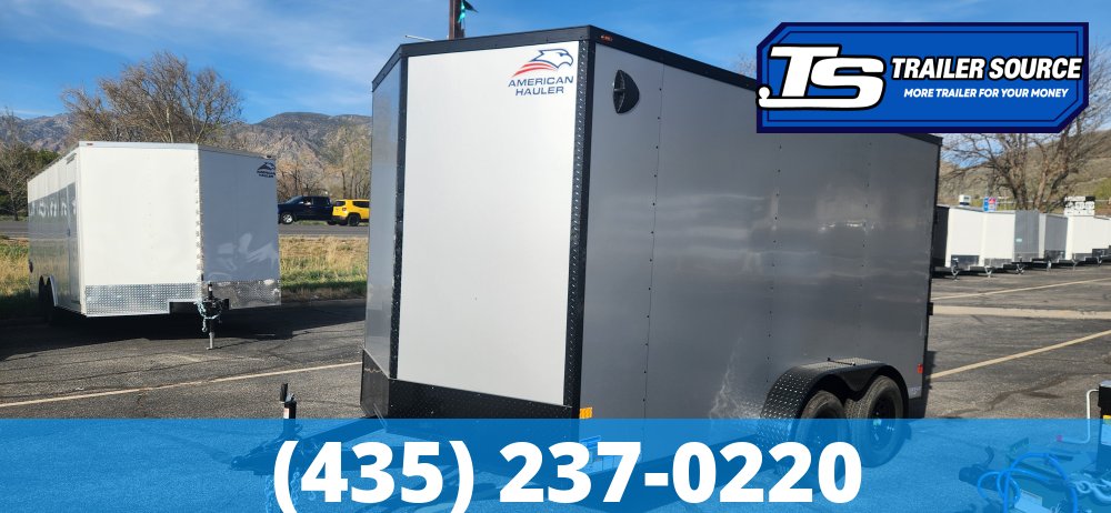 7x14 American Hauler Arrow Deluxe Enclosed Cargo Trailer - 7'0" Interior - 7K GVWR - Black Out Package