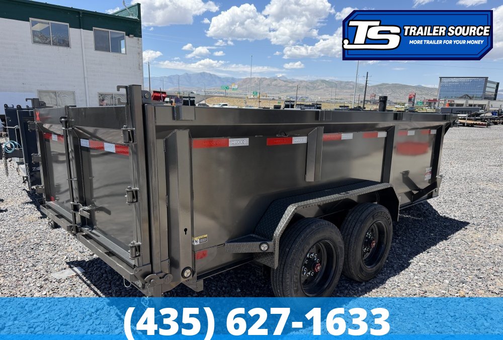7x16 Maxx-D DTX Dump Trailer - 36" Sides - 17.5K GVWR - 7 Gauge Floor