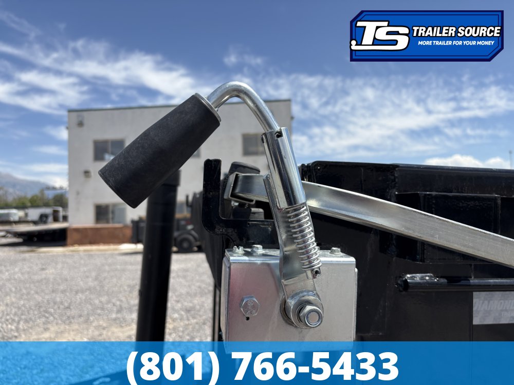 7x16 Diamond C LPT 307 Dump Trailer - 24K GVWR - Stabilizer Jacks