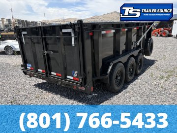 7x16 Diamond C LPT 307 Dump Trailer - 24K GVWR - Stabilizer Jacks