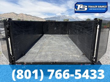 7x16 Diamond C LPT 307 Dump Trailer - 24K GVWR - Stabilizer Jacks